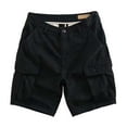 thumbnail image 1 of WTOBBY Men's Quick-Dry Work Cargo Shorts for Outdoor Sports, Multi-Pocket Casual Jogging Shorts with Elastic Waistband Lightweight Loose Fit Summer Utility Beach Shorts,Black 3XL, 1 of 3