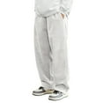 thumbnail image 1 of WTOBBY Men's Solid Color Corduroy Trousers, Casual Fashion Pants for Vintage Style and Everyday Comfort, Soft Ribbed Fabric and Relaxed Fit,White L, 1 of 4