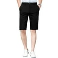 thumbnail image 1 of WTOBBY Men's Stretch Work Bermuda Shorts with Multiple Pockets, Summer Loose Fit Outdoor Casual Quick-Dry Breathable Design ,Black 31, 1 of 5