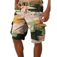 thumbnail image 1 of WTOBBY Men's Summer Work Shorts in Camouflage Pattern, Loose and Casual, Large Size Featuring Multi-Pocket Design, 5-Inch Length Shorts Without Belt, Durable and Stylish,Pink XL, 1 of 5