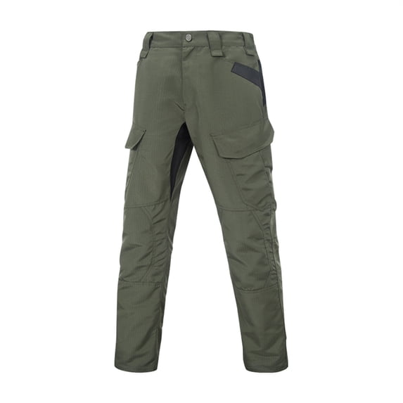 WTOBBY Men's Tactical Outdoor Work Pants, Waterproof Wear-Resistant Multi-Pocket Trousers for Fishing and Camping, Durable,Green L