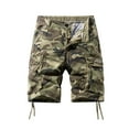 thumbnail image 1 of WTOBBY Men's Vintage Camouflage Military Tactical Work Shorts, Ripstop Cotton Blend Loose Fit Multi-Pocket Cargo Shorts for Outdoor Hunting Hiking Casual Utility Elastic Waist,Khaki 2XL, 1 of 4