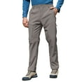 thumbnail image 1 of WTOBBY Men's Warm Fleece-Lined Ripstop Tactical Pants Waterproof Multi-Pocket Work Cargo Pants for Hiking Camping Fishing Construction Outdoor Zippered Men's Trousers,Khaki XL, 1 of 8