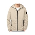 thumbnail image 1 of WTOBBY Men's Youth Hooded Jacket, Casual Zip Up Outerwear with Kangaroo Pocket, Lightweight Street Style Top for Everyday Wear,Beige L, 1 of 4
