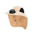 thumbnail image 1 of WTOBBY Next Gen Solar Powered Cooling Cap, Wide Brim Adventure Hat with Thermal Regulation Technology for Professional Mountain Guides and Anglers,Beige, 1 of 4