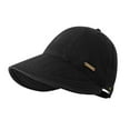 thumbnail image 1 of WTOBBY Three Season Women's Baseball Sun Hat, Full Face Cover UV Protective Visor Cap, Rubberized Adjustable Fisherman Style for Spring Summer Fall,Black, 1 of 4
