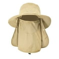 thumbnail image 1 of WTOBBY Unisex Wide Brim Solar Fisherman Hat, Family UV 50+ Sun Hat with Cooling Technology for Couples Hiking Trips and Beach Vacations, Ventilated Design,Khaki, 1 of 5