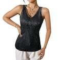 thumbnail image 1 of WTOBBY Women Sexy Sequin Tank Tops Spring Summer Fashion Sparkly Sleeveless Shirts Party Glitter Scoop Neck Tops, Perfect for Going Out or Special Events, Glamorous and Eye-Catching,Black L, 1 of 5