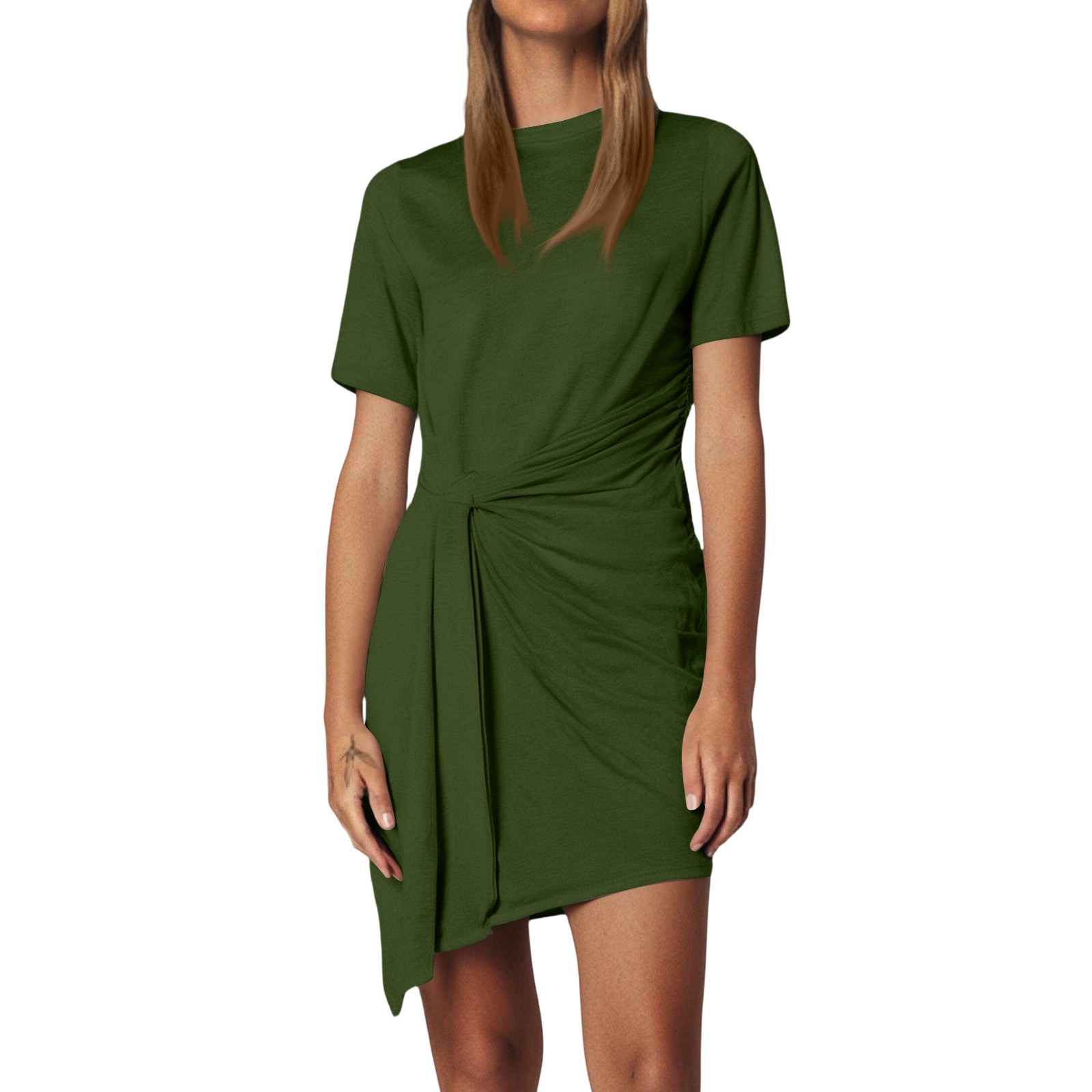 asymmetrical bow-neck dress Asymmetric Bow Gown – Amsale main image 0
