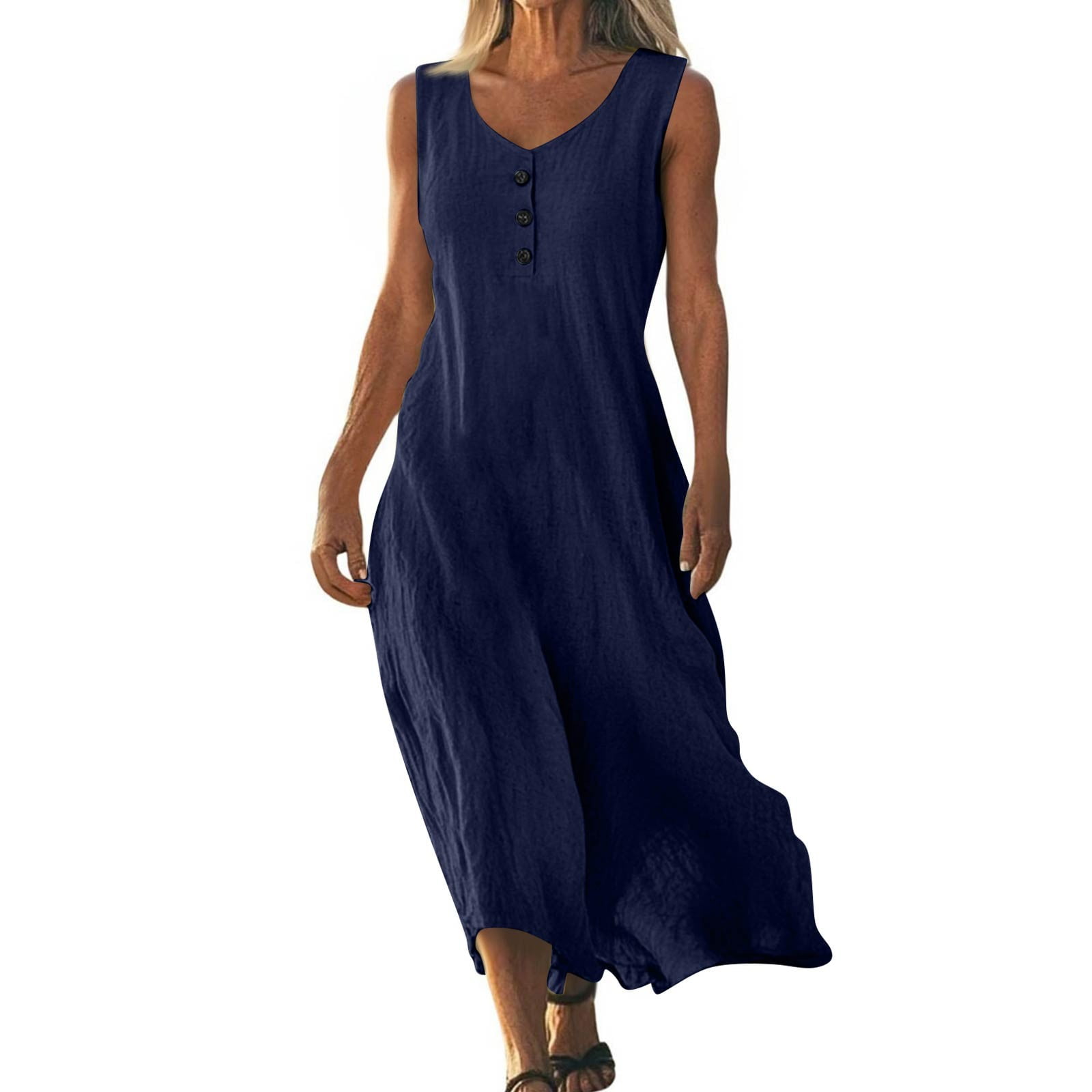 sleeveless dress neck designs Sleeveless Dress with Cutout Detail and Mock Neck Design