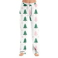 thumbnail image 1 of WTOBBY Women's Christmas Print Anime Pajama Pants, Casual Sleepwear with Drawstring Waist, Loose Fit for Yoga and Comfort, Festive Designs for Home Wear,White M, 1 of 7