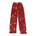 thumbnail image 1 of WTOBBY Women's Christmas Print Flannel Pajama Pants, Cozy and Soft Sleepwear with Holiday Snowflake and Tree Patterns, Casual Home Bottoms for Winter,Deep Red XL, 1 of 5