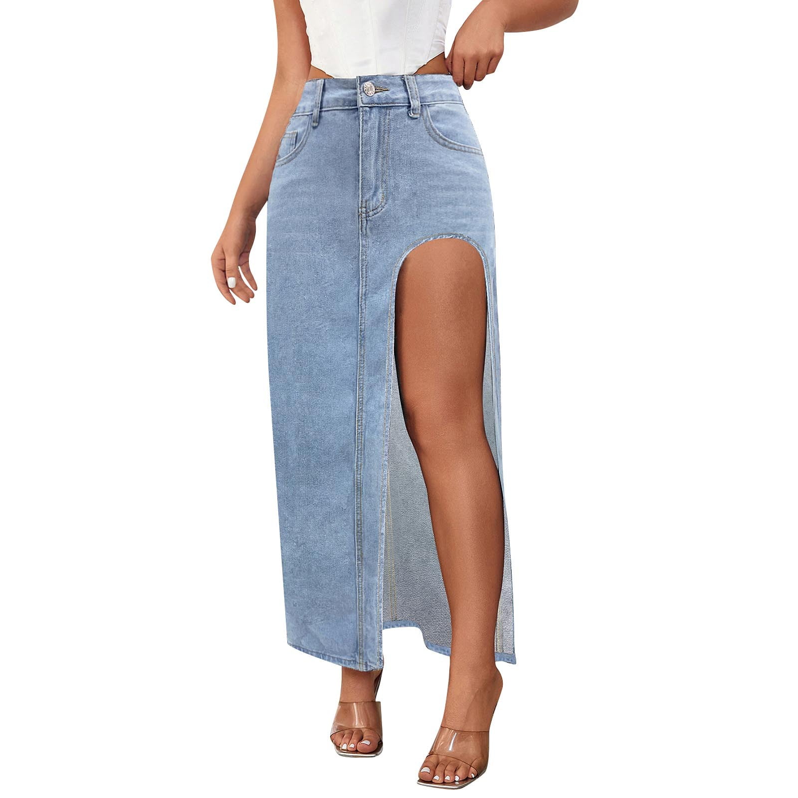 WTOBBY-Women-s-High-Slit-Denim