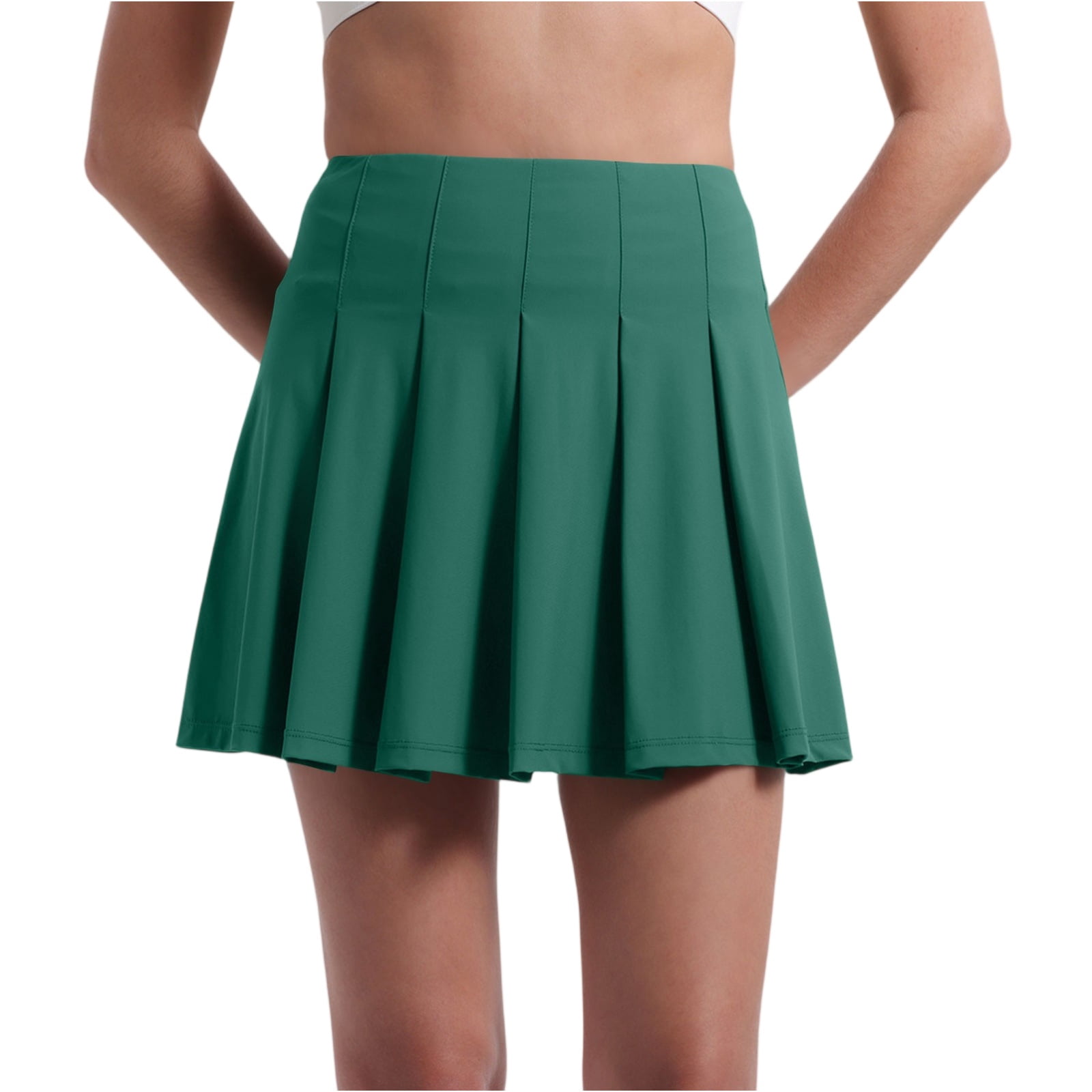 Vaela High Waist Pleated Tennis Skirts with shorts