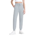 thumbnail image 1 of WTOBBY Women's High Waisted Joggers with Pockets, Tapered Leg Drawstring Lightweight Sweatpants for Athletic and Casual Activities,Light Gray L, 1 of 5
