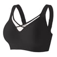 thumbnail image 1 of WTOBBY Women's Large Size Mesh Underwire Bra with Side Support for Full Coverage, Minimizer Effect to Reduce Bust Appearance, Breathable Fabric for All-Day Comfort,Black 34, 1 of 5