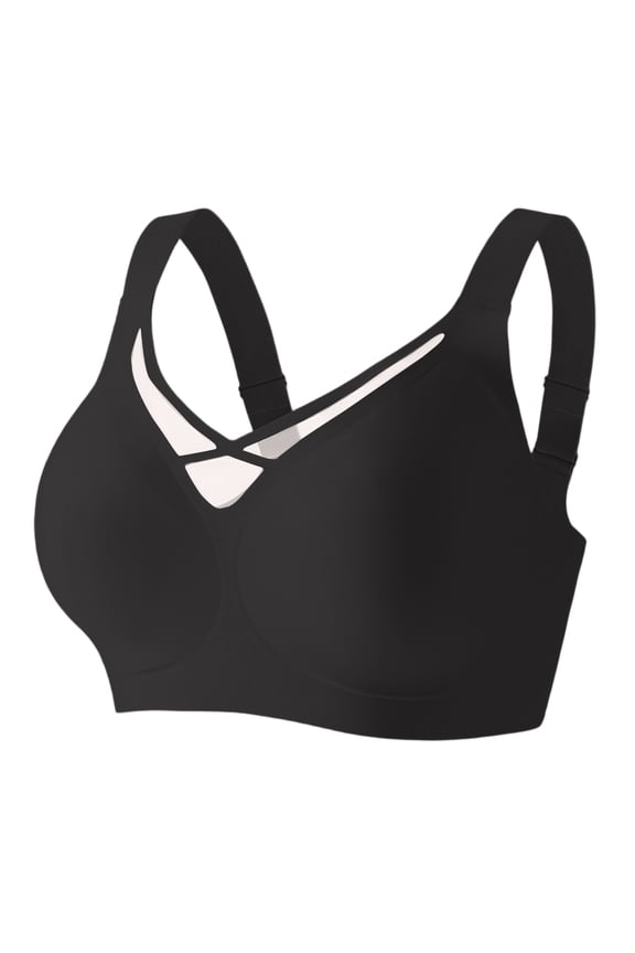 Women's Large Size Mesh Underwire Bra with Side Support for Full Coverage, Minimizer Effect to Reduce Bust Appearance, Breathable Fabric for All-Day Comfort,Black 48