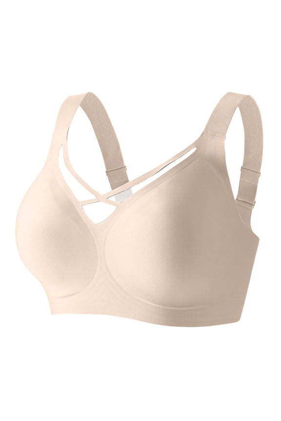 Women's Large Size Mesh Underwire Bra with Side Support for Full Coverage, Minimizer Effect to Reduce Bust Appearance, Breathable Fabric for All-Day Comfort,Complexion 48