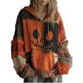 thumbnail image 1 of WTOBBY Women's Oversized Winter Knit Casual Pullover Sweater, Loose Fit Long Sleeve Top for Fashionable and Comfortable Fall and Winter Outfits,Saffron L, 1 of 2