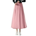 thumbnail image 1 of WTOBBY Women's Sequin Embellished Long Tulle Solid Color Elegant Skirt, Layered Mesh Tea Length Big Hem Skirt for Evening Galas Prom and Party Events,Pink M, 1 of 5
