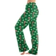 thumbnail image 1 of WTOBBY Women's Winter Plaid Pants Full Length Long Trousers with Christmas Print for Sports and Casual Wear in Cold Seasons,Dark Green L, 1 of 6