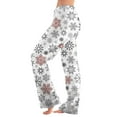 thumbnail image 1 of WTOBBY Women's Winter Plaid Pants Full Length Long Trousers with Christmas Print for Sports and Casual Wear in Cold Seasons,White L, 1 of 6