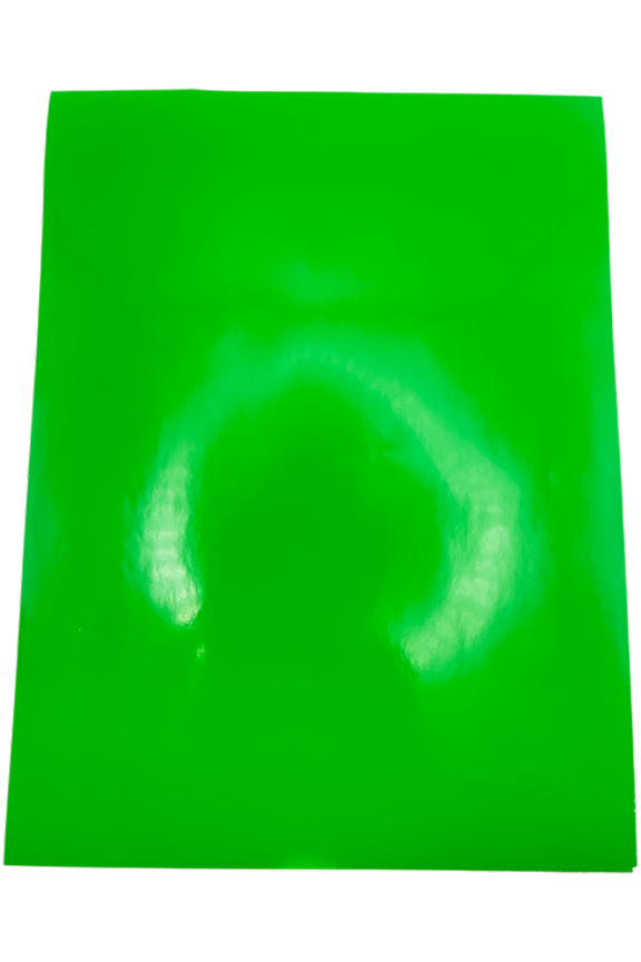 Decorator Tape 6"x8" (1 Sheet Per Pack), Fluorescent Green Vinyl