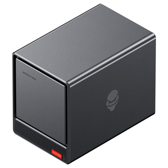 WTR PRO Nas 4 Bay 90T,Intel N100 Mini PC,16G/512G,DDR4 RAM,Two M.2 2280-NVME slots,2.5G LAN WIFI6