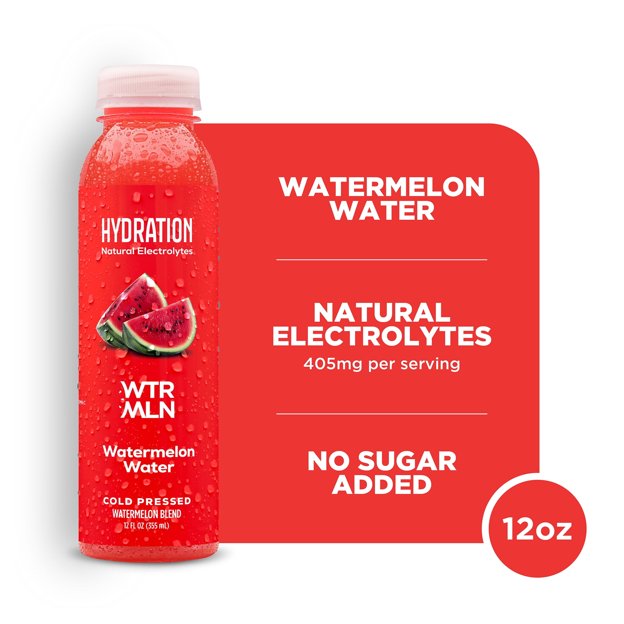 WTRMLN Watermelon Water 12oz Hydration Natural Electrolytes