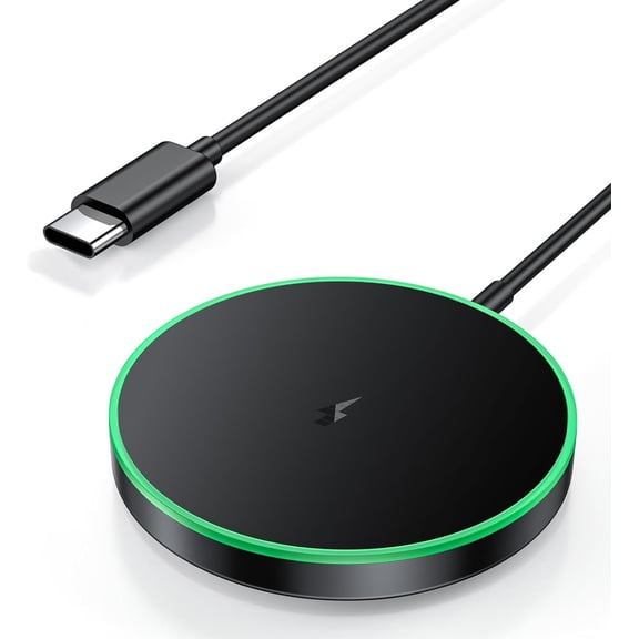 Wireless Charger for iPhone 17/16/15/14/13/12 Series AirPods 3/2/Pro/Pro 2 - LED MagSafe Charging Pad With Dual Charging Ports