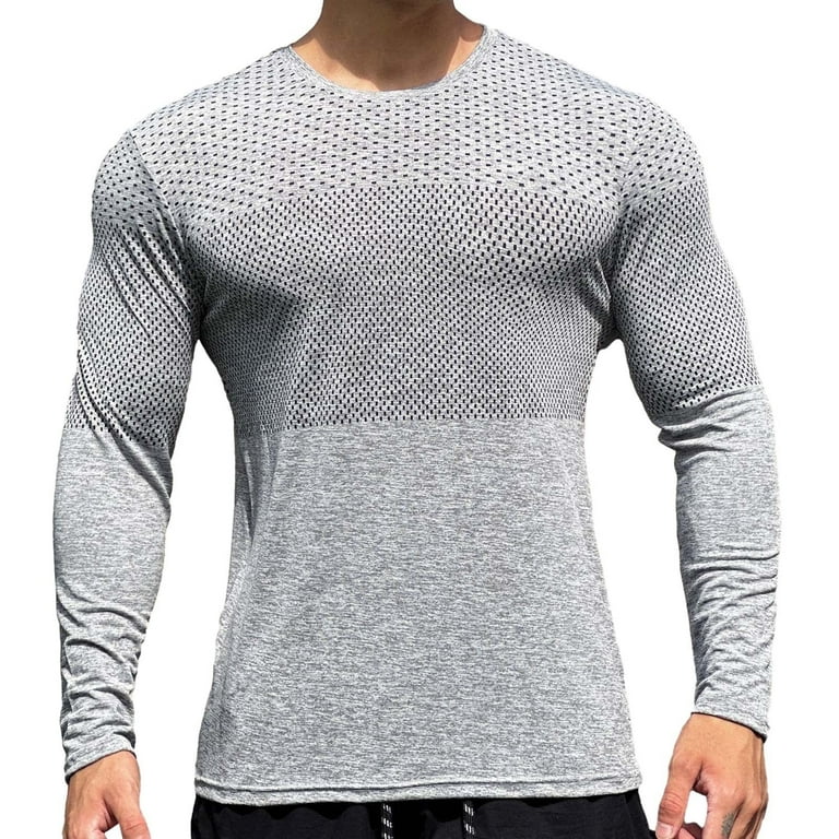 College Logo Mesh BB Shirt (gray) サイズ L College Logo Mesh BB