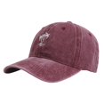 thumbnail image 1 of WTXUE Baseball Cap, Men Ladies Hat Fashion Baseball Cap Denim Buckle Outdoor Sunshade Hat, 1# Red, 1 of 1