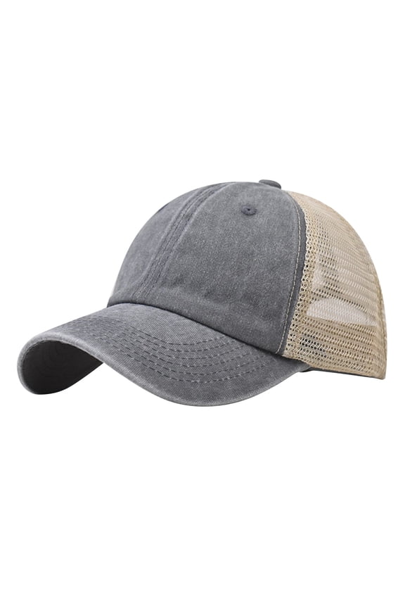 Baseball Cap, Men Ladies Hat Fashion Baseball Cap Denim Buckle Outdoor Sunshade Hat, 2# Grey