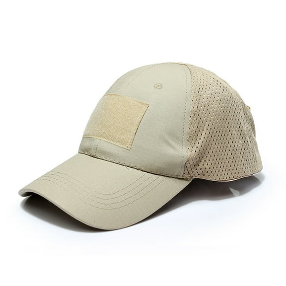 WTXUE Baseball Cap Trucker Hat Male Female Neutral Summer Solid Grid Baseball Caps Dome Adjustable Hat Visors Mesh Hat Snapback Hats Summer Hats Khaki One Size