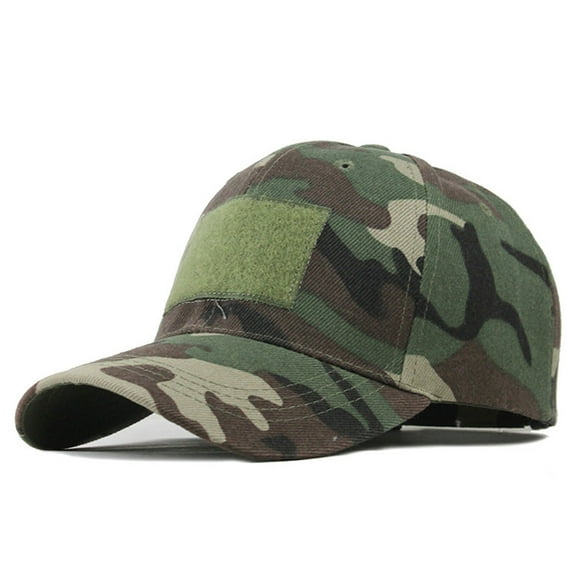 WTXUE Baseball Cap Trucker Hat Unisex Outdoor Camouflage Trucker Plain Baseball Visor Cap Dad Hat Camo Hat Snapback Hats Outdoor Hat Green One Size