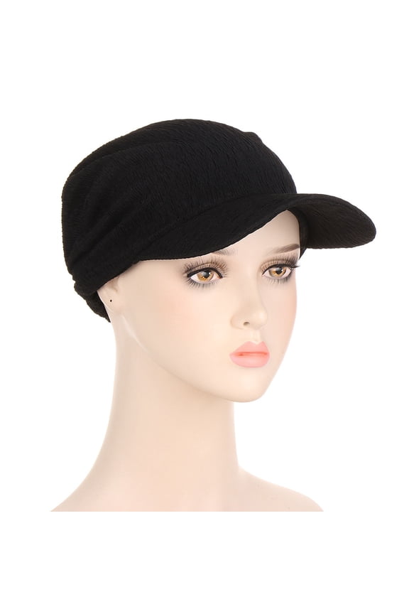 Baseball Cap Trucker Hat Women Sun Protection Elasticity Head Scarf Hat Bonnet Fishing Hat Snapback Hats Sun Protection Hat Black One Size