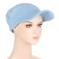 thumbnail image 1 of WTXUE Baseball Cap Trucker Hat Women Sun Protection Elasticity Head Scarf Hat Bonnet Fishing Hat Snapback Hats Sun Protection Hat Blue One Size, 1 of 2