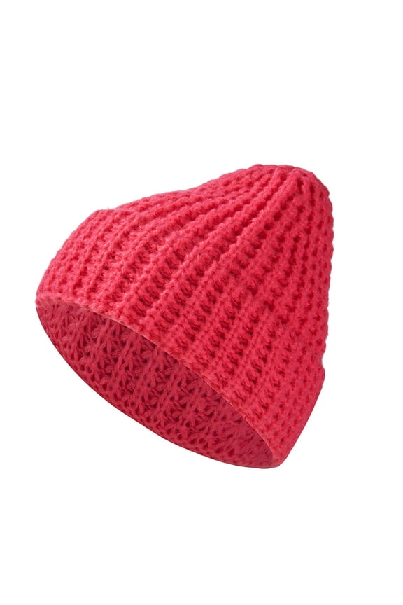 Beanie, Mens Hats Womens Hats Fashion Solid Color Simple Knit Caps Mens Outdoor Warm Sweater Hats, Wine, M