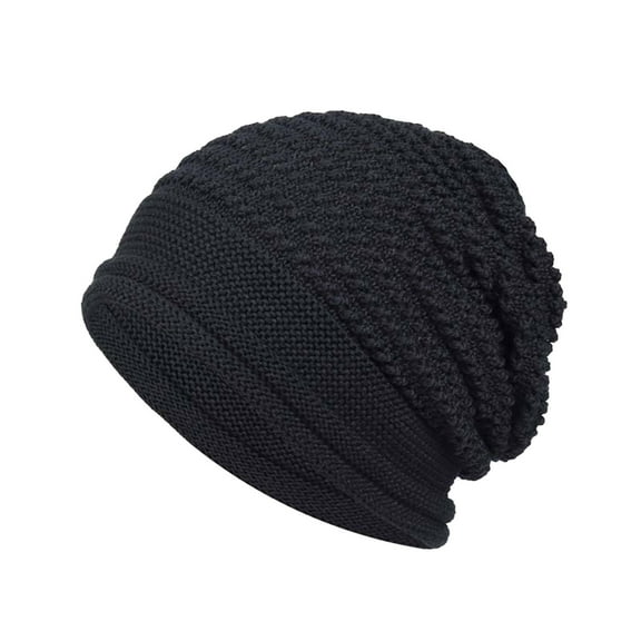 WTXUE Beanie Skull Cap Mens Women Winter Hat Cold Weather Hood Outdoor Sports Windproof Knit Cap Ski Hat Soft Warm Hat Winter Hat Black One Size