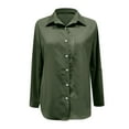 thumbnail image 1 of WTXUE Blouses & Tops Elbow-Length, Notch Neck Womens Shirts UPF 50+ Sun Long Sleeve Outdoor Cool Hiking Shirt Cover-Up for Women Fern Green XL, 1 of 5