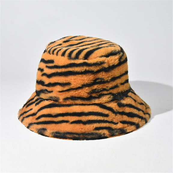 WTXUE Bucket Hat Faux Fur Hat Women Winter Spring Fashion Fleece Warm Fisherman Hat Sunscreen Outdoors Hat Ski Hat Comfort Hat Winter Hat Yellow One Size