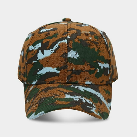 WTXUE Camo Hat, Camouflage Baseball Cap Female Summer Outdoor Sports Sun Block Visor Hat Male Casual Cap, Camo Print Hats for Men | 1 Piece