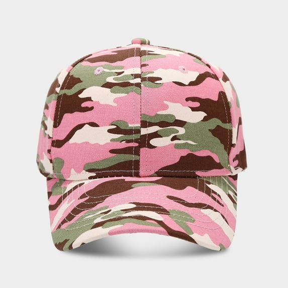 WTXUE Camo Hat, Camouflage Baseball Cap Female Summer Outdoor Sports Sun Block Visor Hat Male Casual Cap, Camo Print Hats for Men | 1 Piece