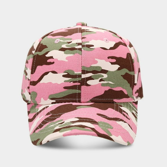 WTXUE Camo Hat, Camouflage Baseball Cap Female Summer Outdoor Sports Sun Block Visor Hat Male Casual Cap, Camo Print Hats for Men | 1 Piece