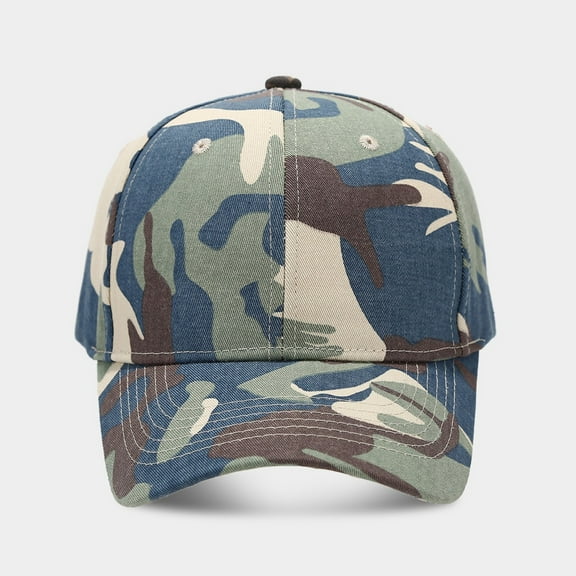 WTXUE Camo Hat, Camouflage Baseball Cap Female Summer Outdoor Sports Sun Block Visor Hat Male Casual Cap, Camo Print Hats for Men | 1 Piece