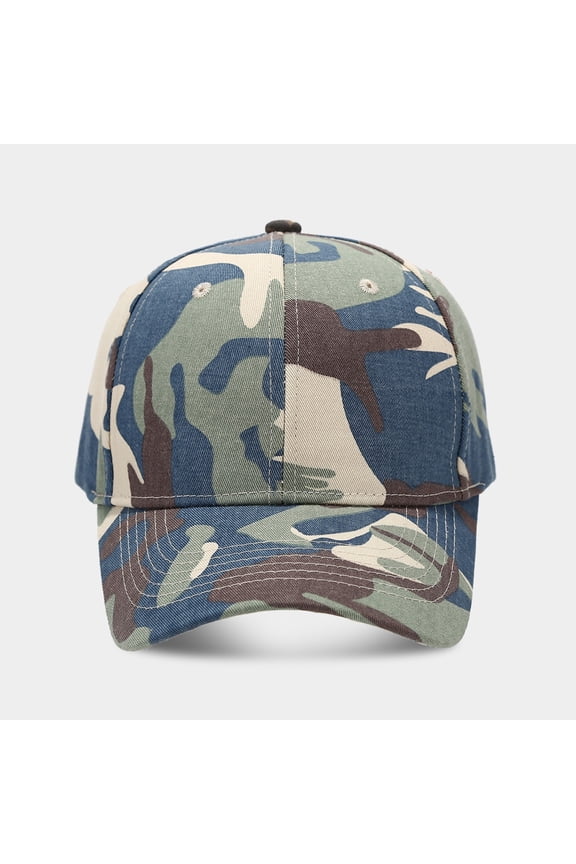 Camo Hat, Camouflage Baseball Cap Female Summer Outdoor Sports Sun Block Visor Hat Male Casual Cap, Camo Print Hats for Men | 1 Piece