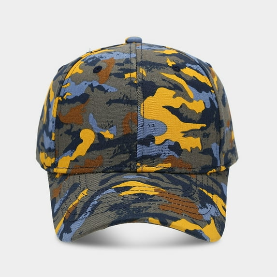 WTXUE Camo Hat, Camouflage Baseball Cap Female Summer Outdoor Sports Sun Block Visor Hat Male Casual Cap, Camo Print Hats for Men | 1 Piece
