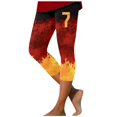 thumbnail image 1 of WTXUE Capris for Women, Women's Quarter Pants 2024 High Waisted Hollow Yoga Quarter Pants Lightweight and Quarter Pants Solid Color Soft Casual (, L), 1 of 5