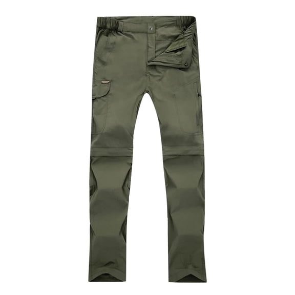 WTXUE Cargo Pants, Hiking Pants Women Men Hiking Pants Casual Trousers Outdoor Convertible Pants, Quick Dry Pants Camping Pants, Olive green