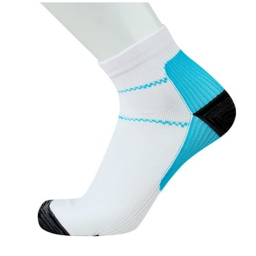 WTXUE Compression Socks, Ankle Socks for Women, Men's Socks Socks Compression Sports and Cycling Socks Women's Socks, Blue, L/XL